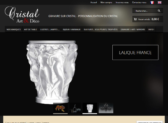 Cristal Art Déco, cristallerie en ligne moins chère