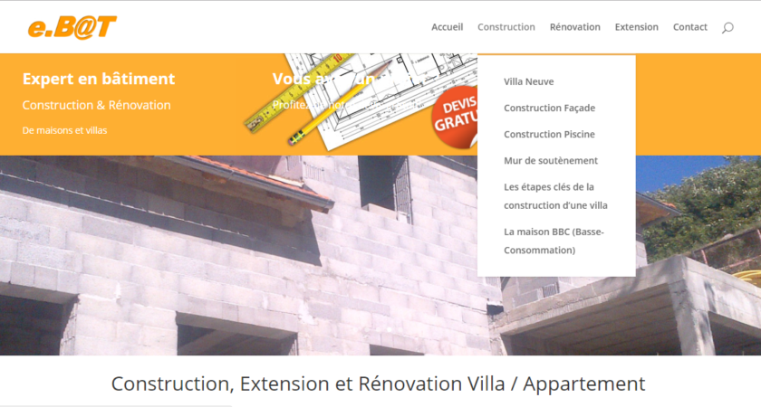 Construction, extension et rénovation de maisons