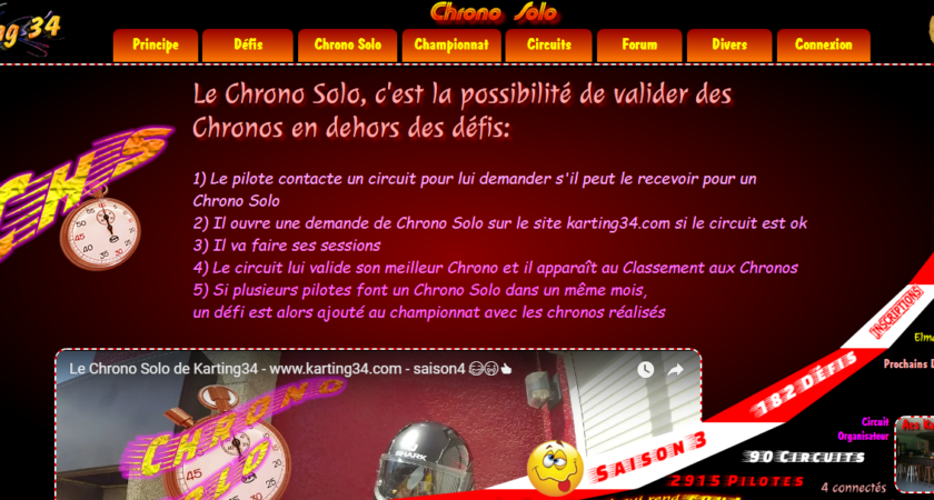 Chrono Solo: Une plateforme dédiée aux amateurs de karting