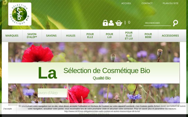 La boutique en ligne des produits cosmétiques bio