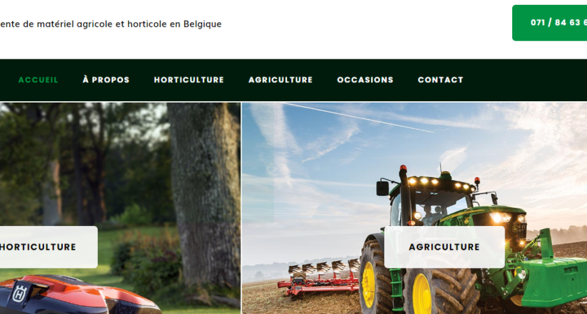 Botte-fils.be :  Commerce de matériel agricole et horticole en Belgique