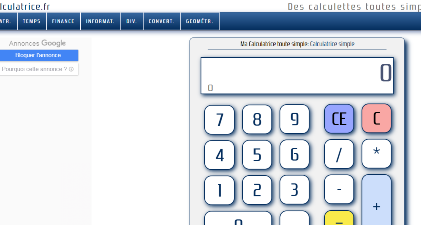 Ma-calculatrice.fr: calculatrice en ligne