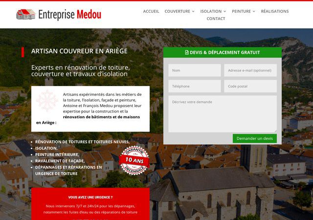 Entreprise de rénovation de toiture en Ariège