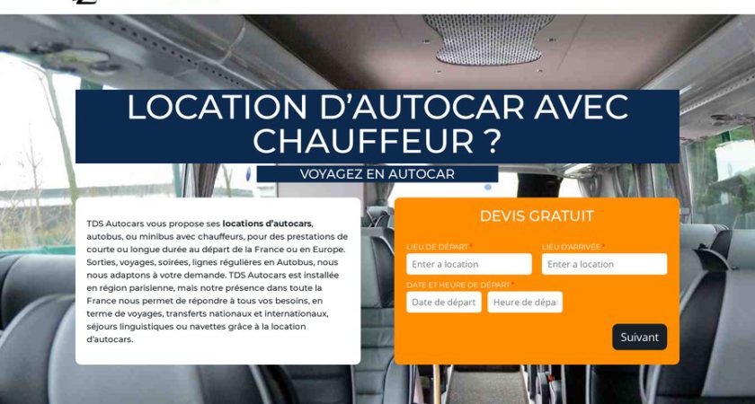 TDS Autocars, service de location d’autocars et autobus en France