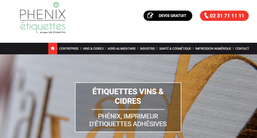 Phenix-etiquettes.fr : portail web de votre entreprise de création de stickers et d’autocollants à Caen