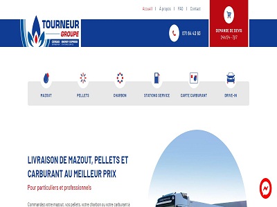 Tourneur Groupe, vente et livraison de combustibles à Namur