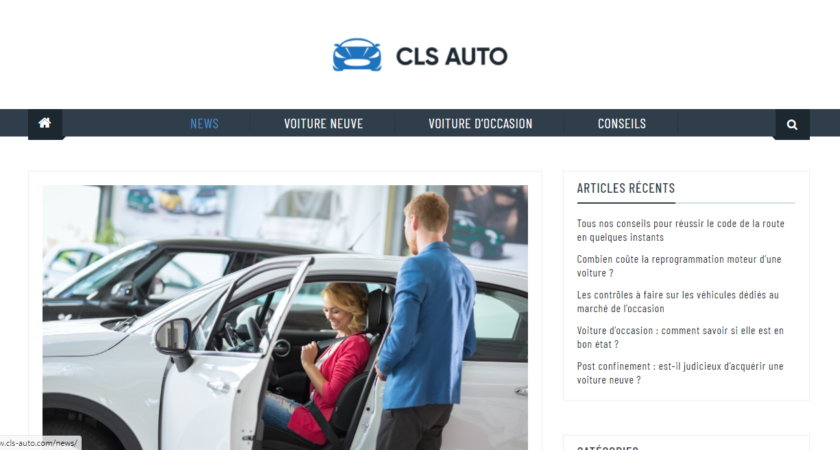 Parcourez les articles du site CLS Auto