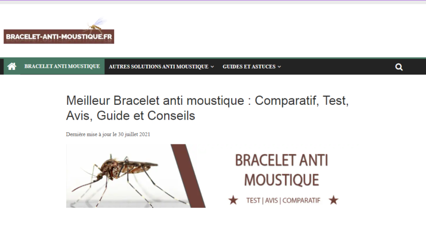 Comparatifs des meilleurs bracelets anti-moustiques