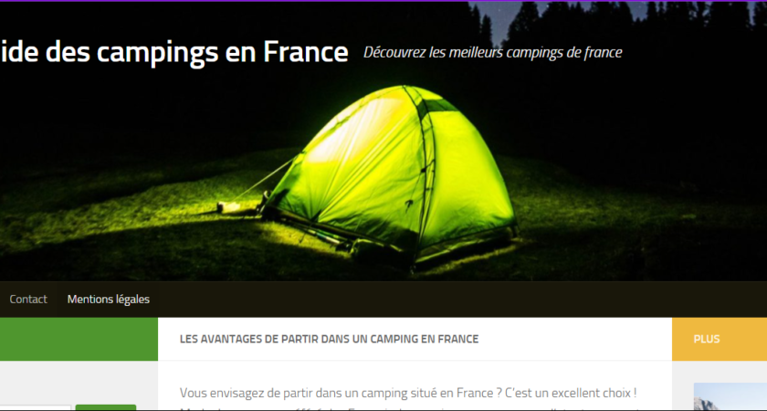 Les avantages liés aux campings français
