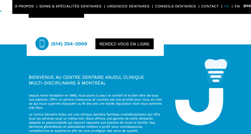 Centredentaireanjou.ca : centre dentaire à Anjou