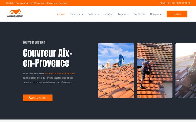 Votre entreprise de couverture à Aix-en-Provence