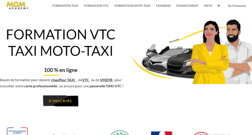 Devenir chauffeur de taxi et chauffeur VTC avec MCM Academy