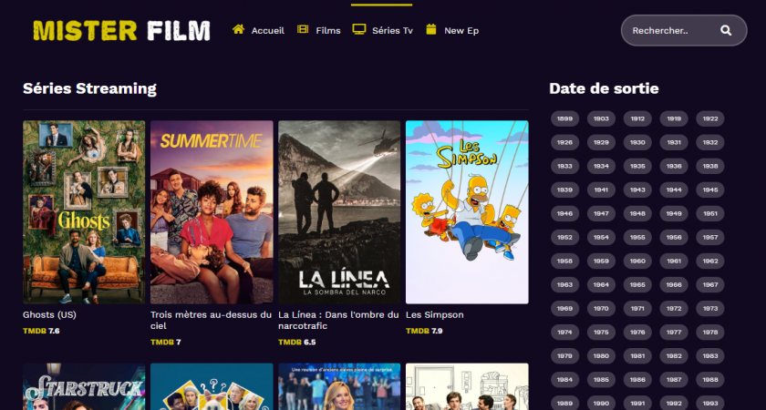 Mister Film, votre site de films et séries streaming