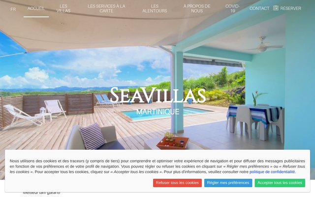 Location de villas de luxe avec piscine aux Trois-Îlets à Martinique