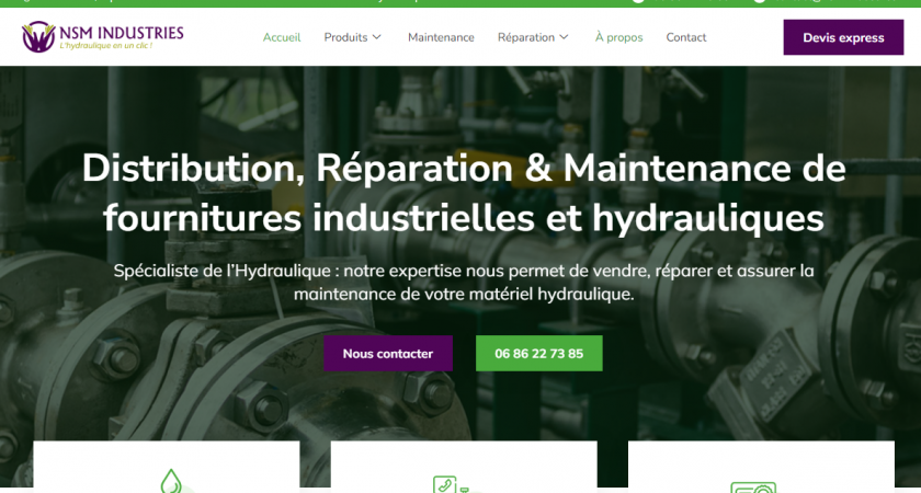 NSM Industrie, Le Spécialiste de L’Hydraulique en France