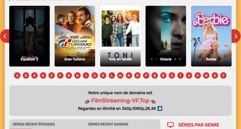Découvrez le site de streaming Filmstreaming VF
