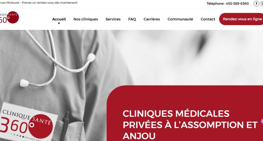 Clinique 360° : centre de santé à Anjou et L’Assomption